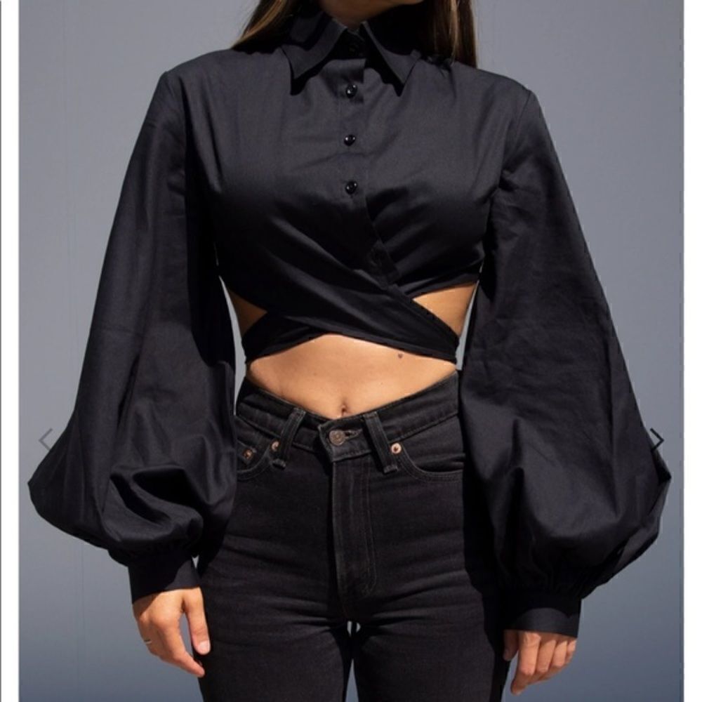 Effiekatsbalonapuff Sleeveblousetop — image 2 of 5